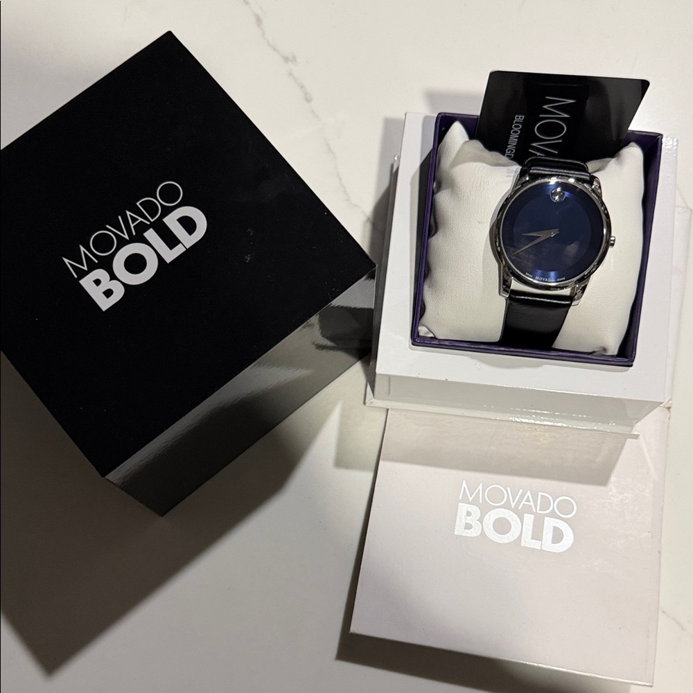 Movado Bold Navy, Silver and Black Men's Watch
